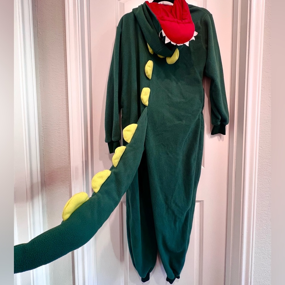 Silver Lilly Adult Slim Fit One Piece Onesie Dinosaur Animal - Adult Medium